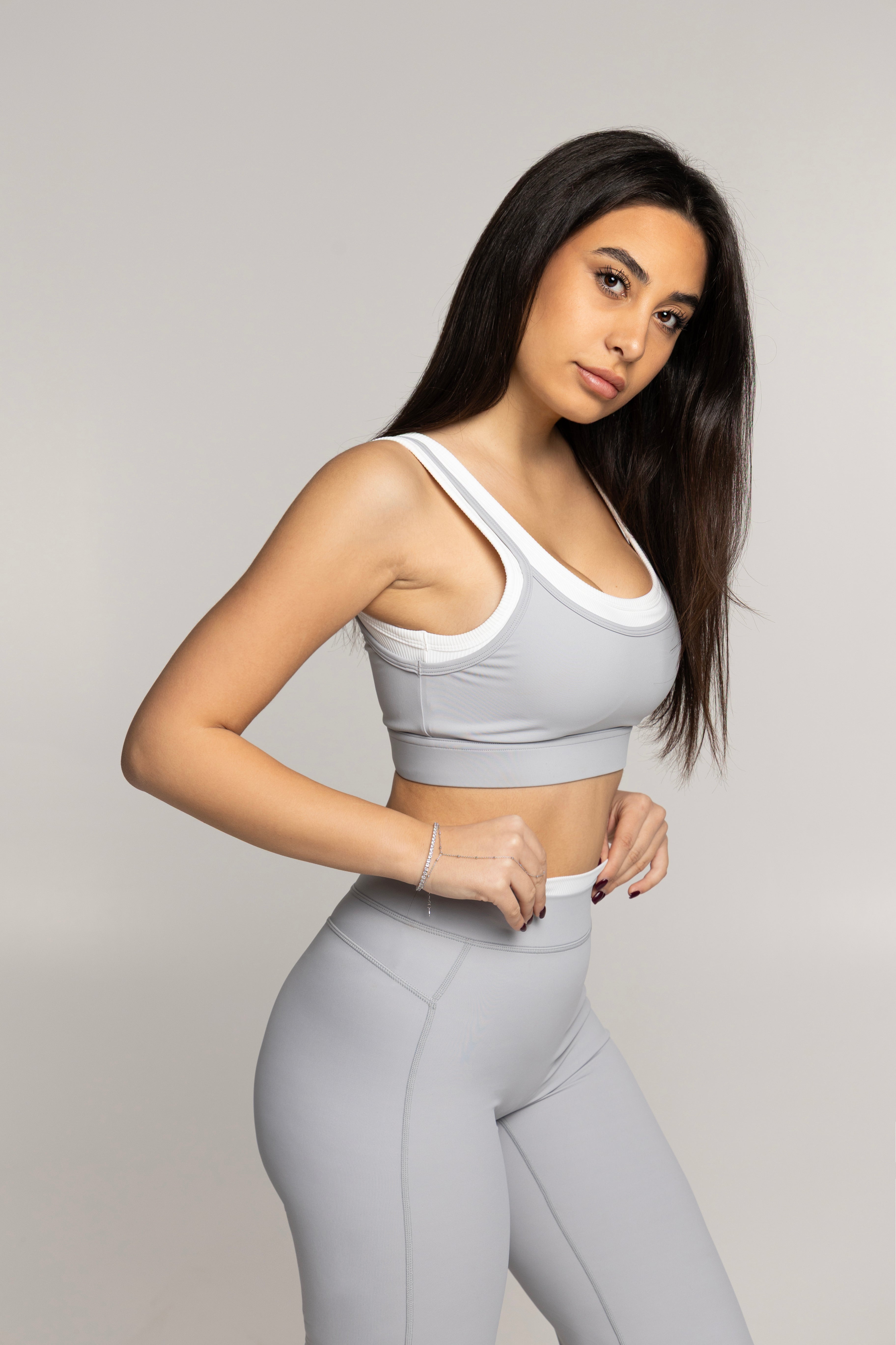 Αθλητικό Flare Παντελόνι Premium 0040 Γκρι