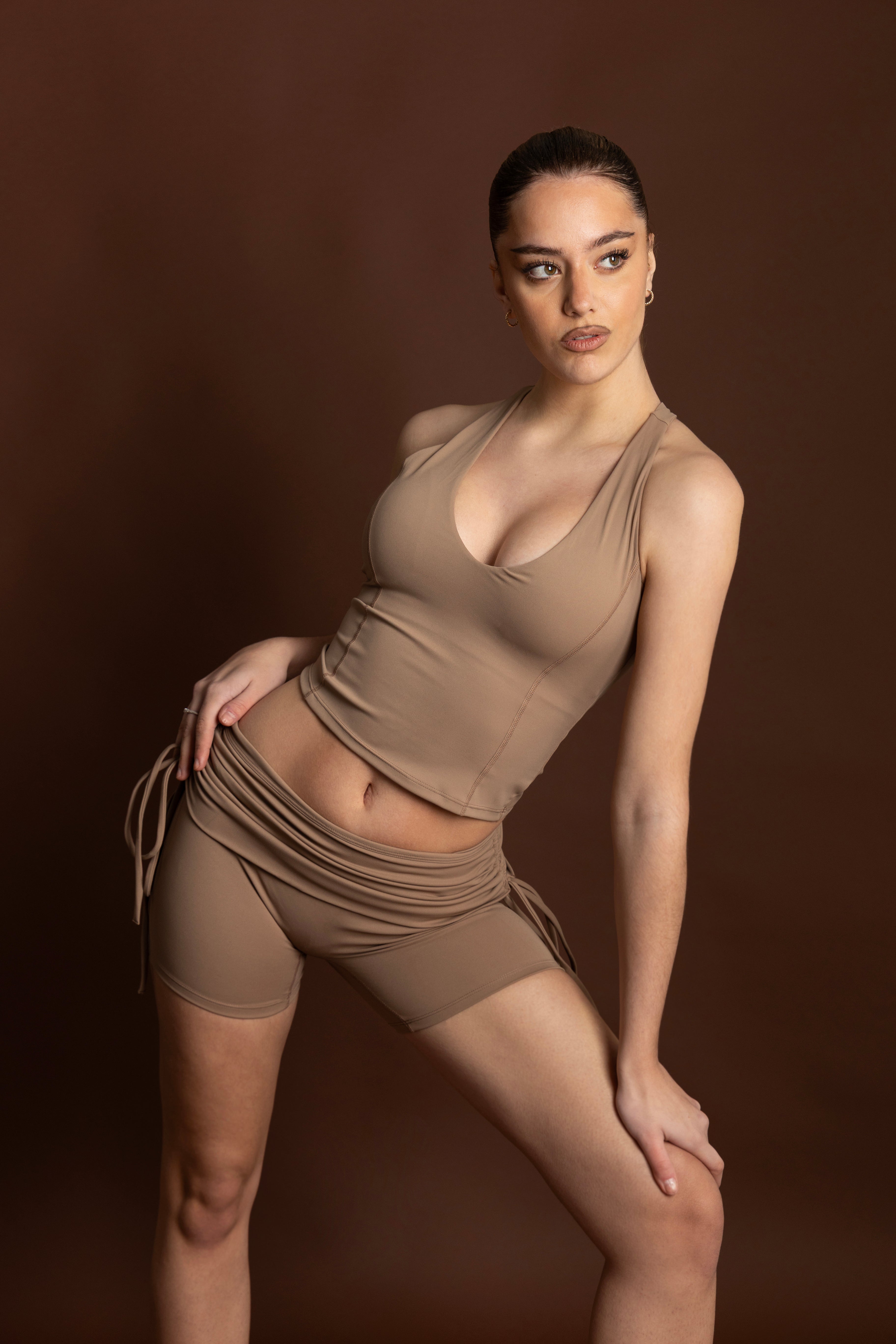 Σορτσάκι Χρώμα της Άμμου με Κορδόνια - SPTZ3055ZC