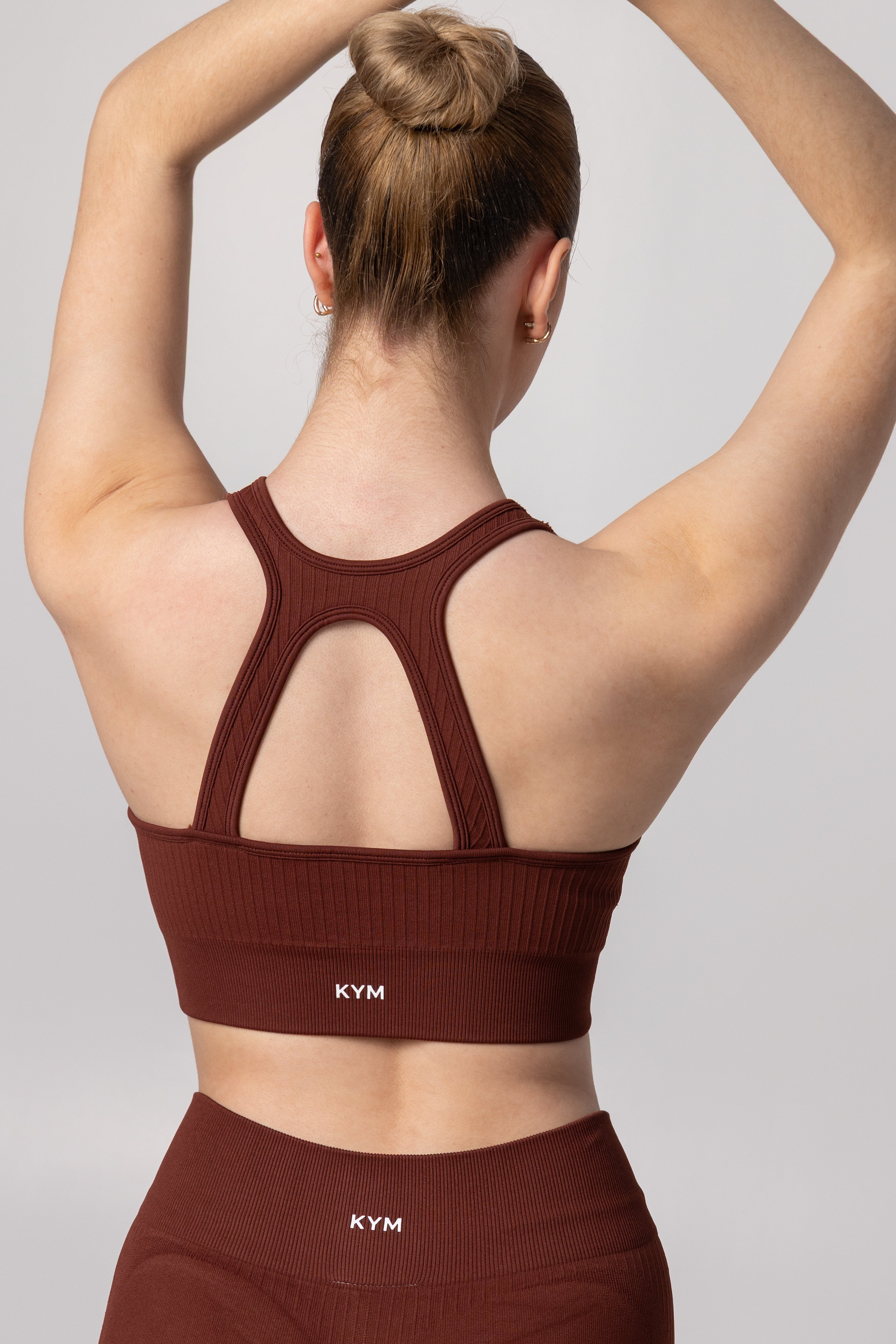 Ribbed Racerback Sports Bra