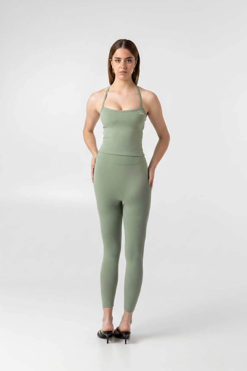 KYM Cross-Back Top in Baby Green color