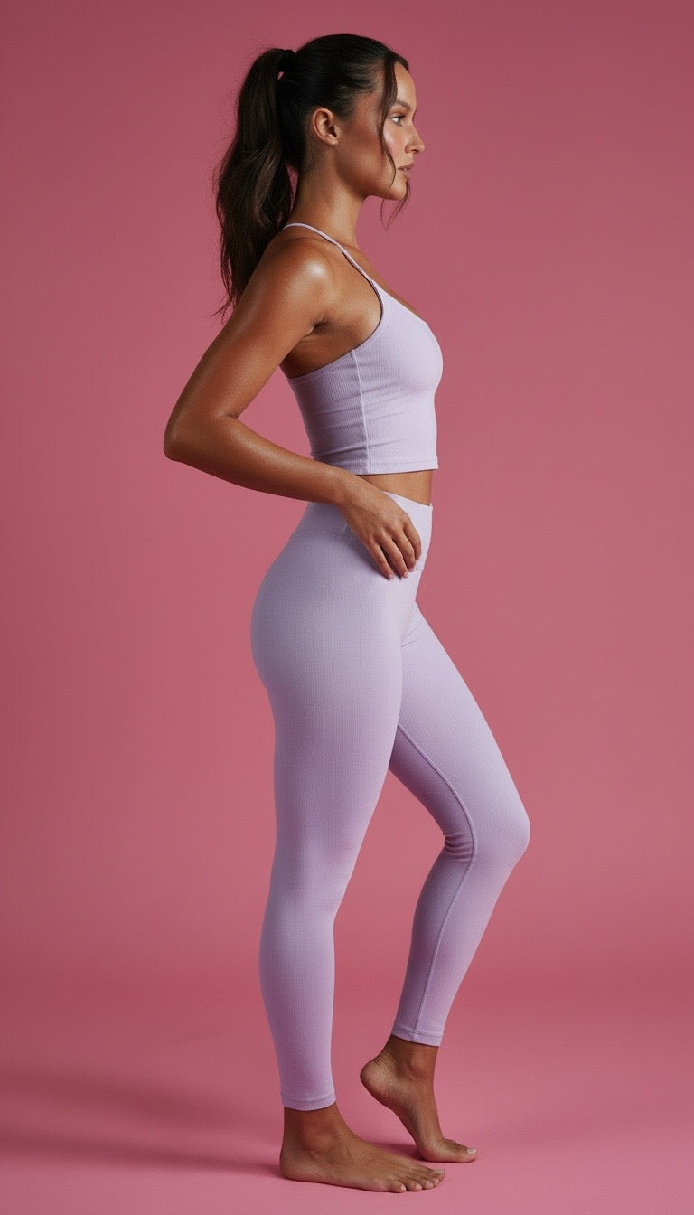 Lavender High-Waist Leggings