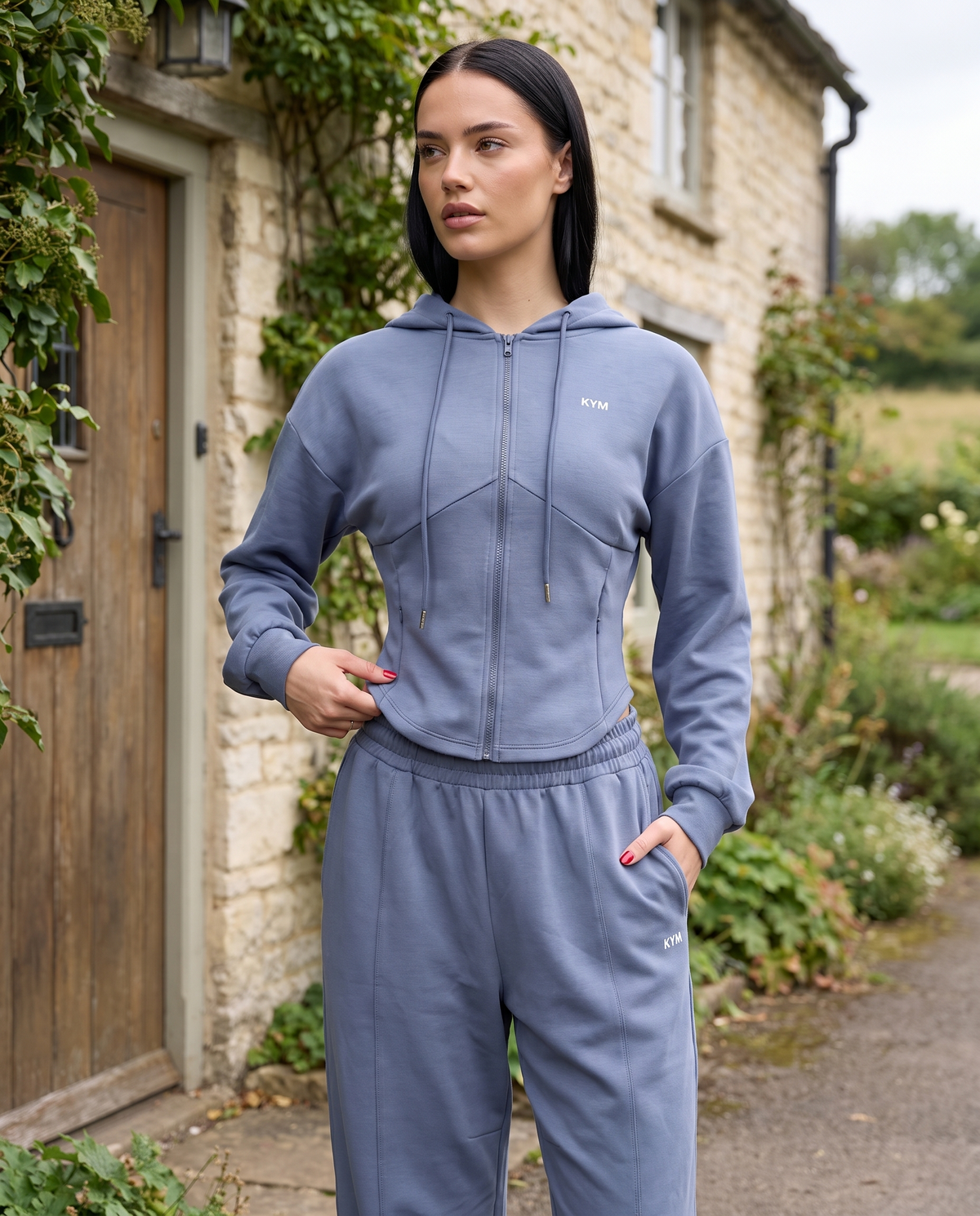 Zip Hoodie Cropped Jacket