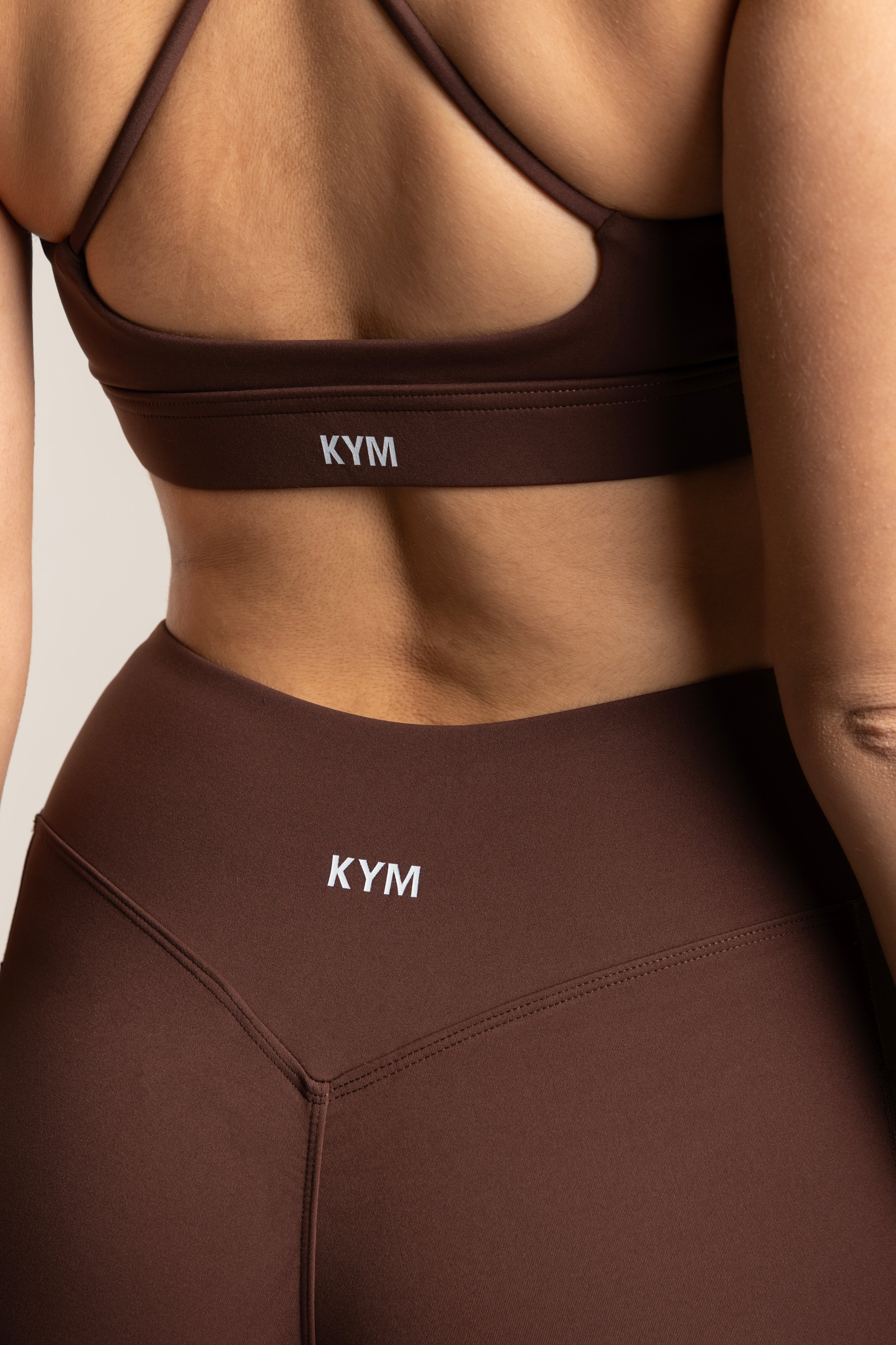 Καφέ Ψηλόμεσο Leggings KYM 0205