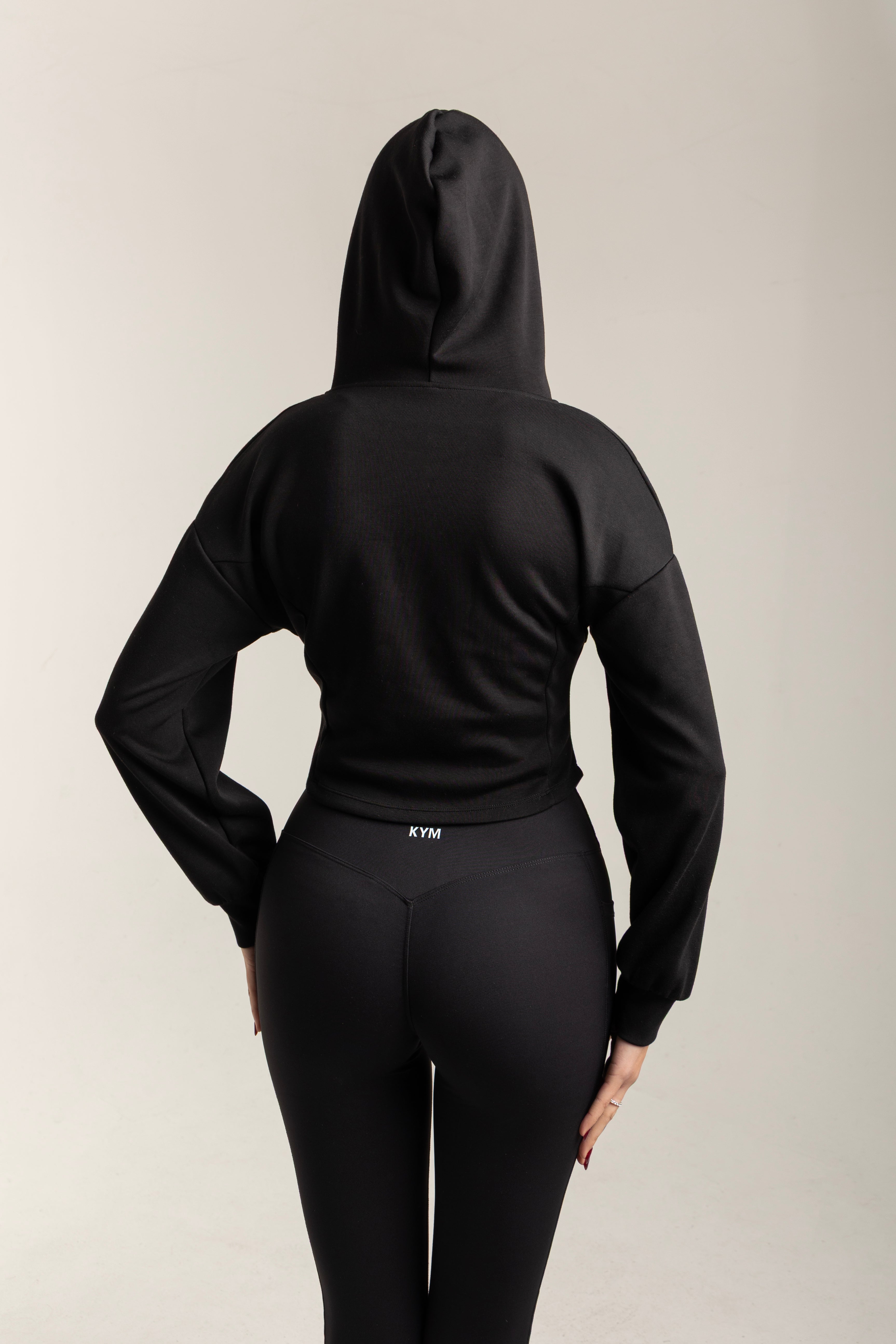 Ζακέτα Μαύρη με Κουκούλα 0127Ζ