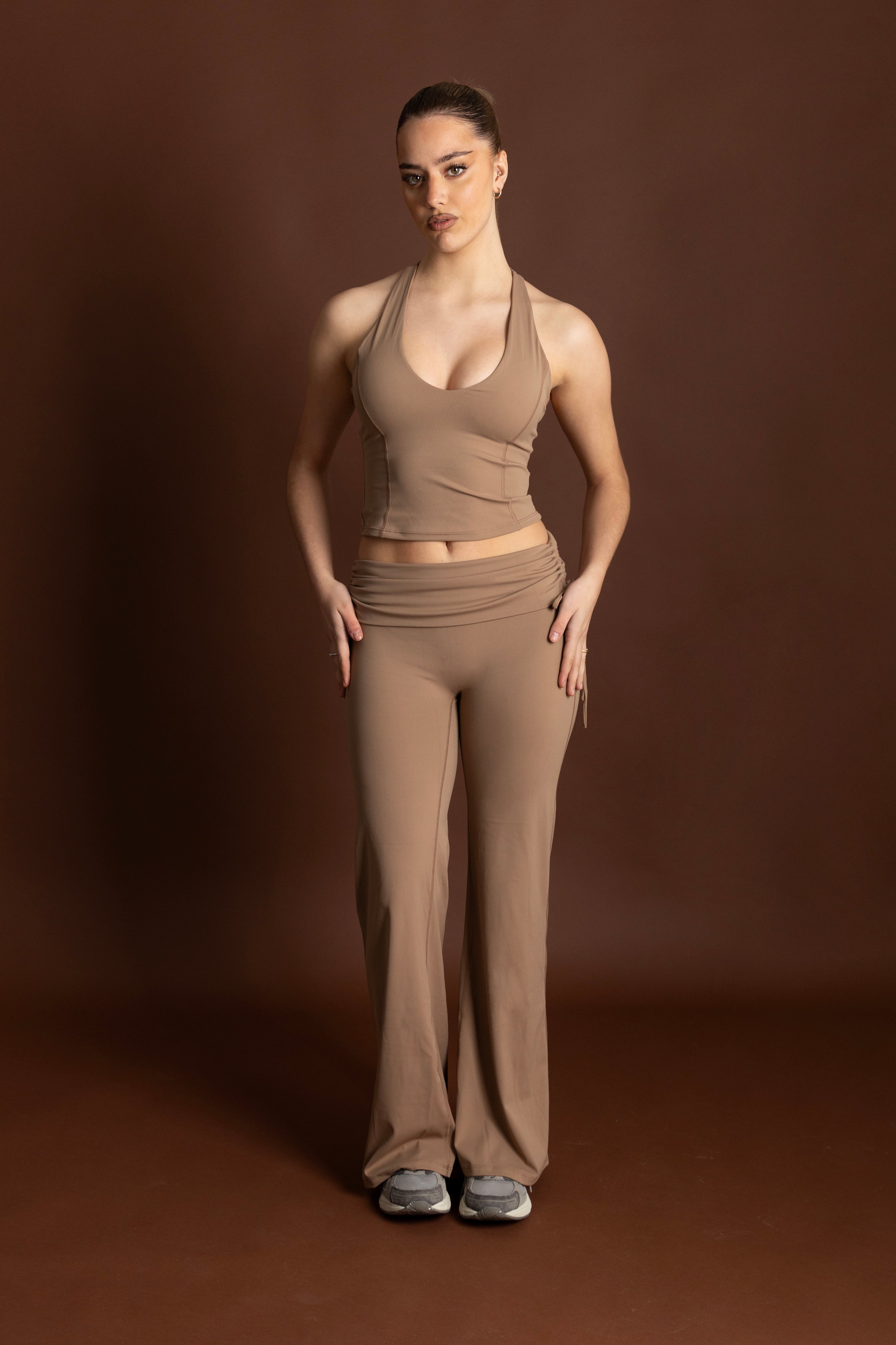 Halter Τοπ Χρώμα της Άμμου - SPTZ3055ZC