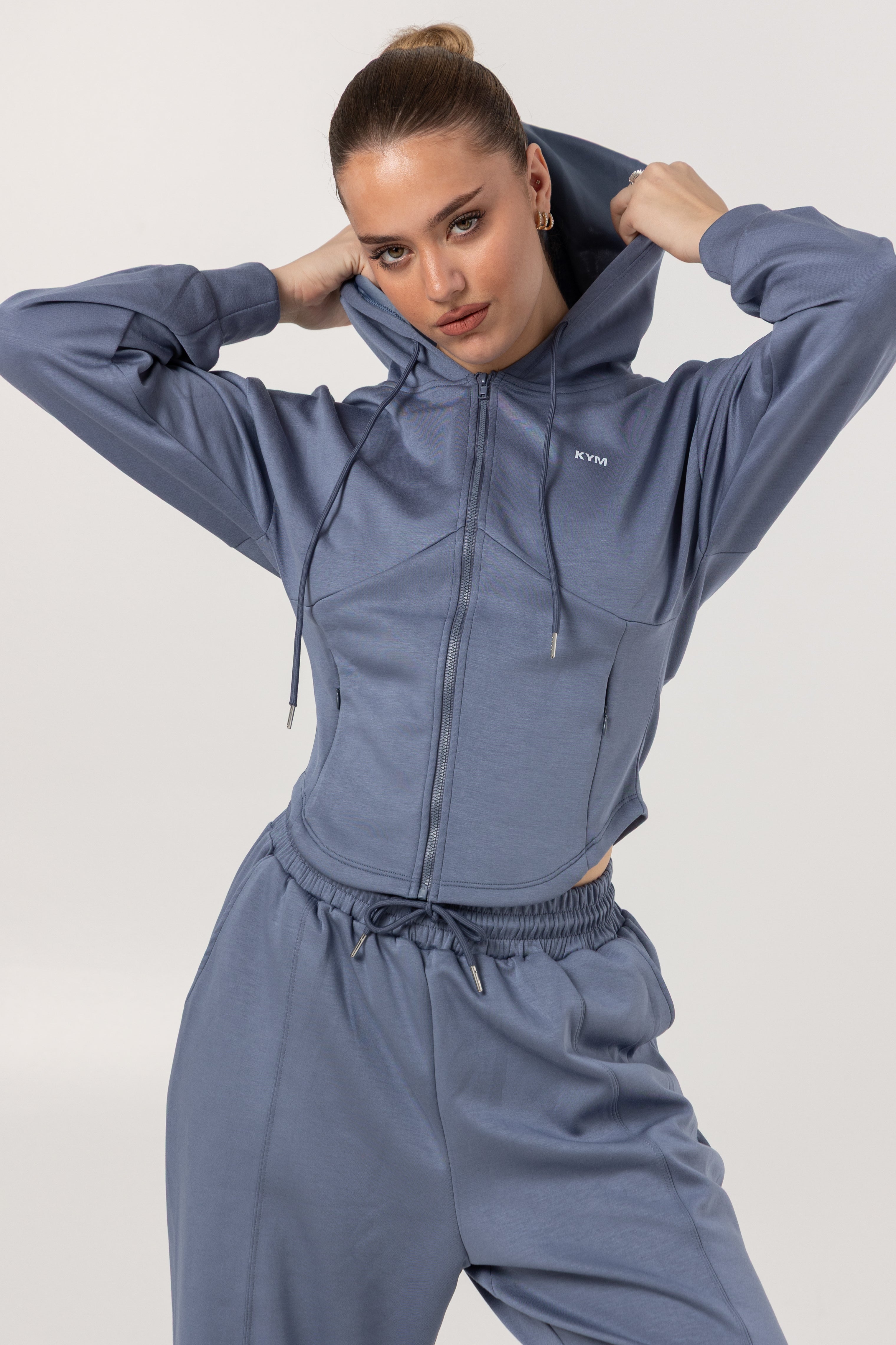 Zip Hoodie Cropped Jacket